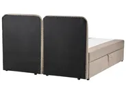 Boxspringbett mit Stauraum CHANCELLOR Stoff Taupe 160 x 200 cm_1062778
