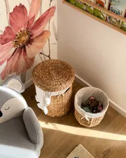 Set of 2 Baskets DANANG Wicker Natural 31/61 L_1036037