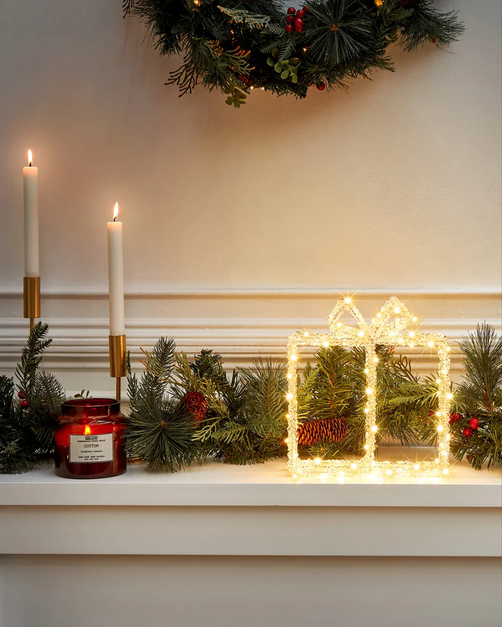 Outdoor Decoration LED KEMI 25 cm Christmas Gifts White_939683