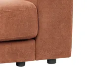 Corner Sofa 3 Seater LOFOTEN Fabric Light Red Left Hand_943502