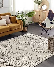 Teppich ZEYNE Beige 160 x 230 cm Baumwolle_1180020