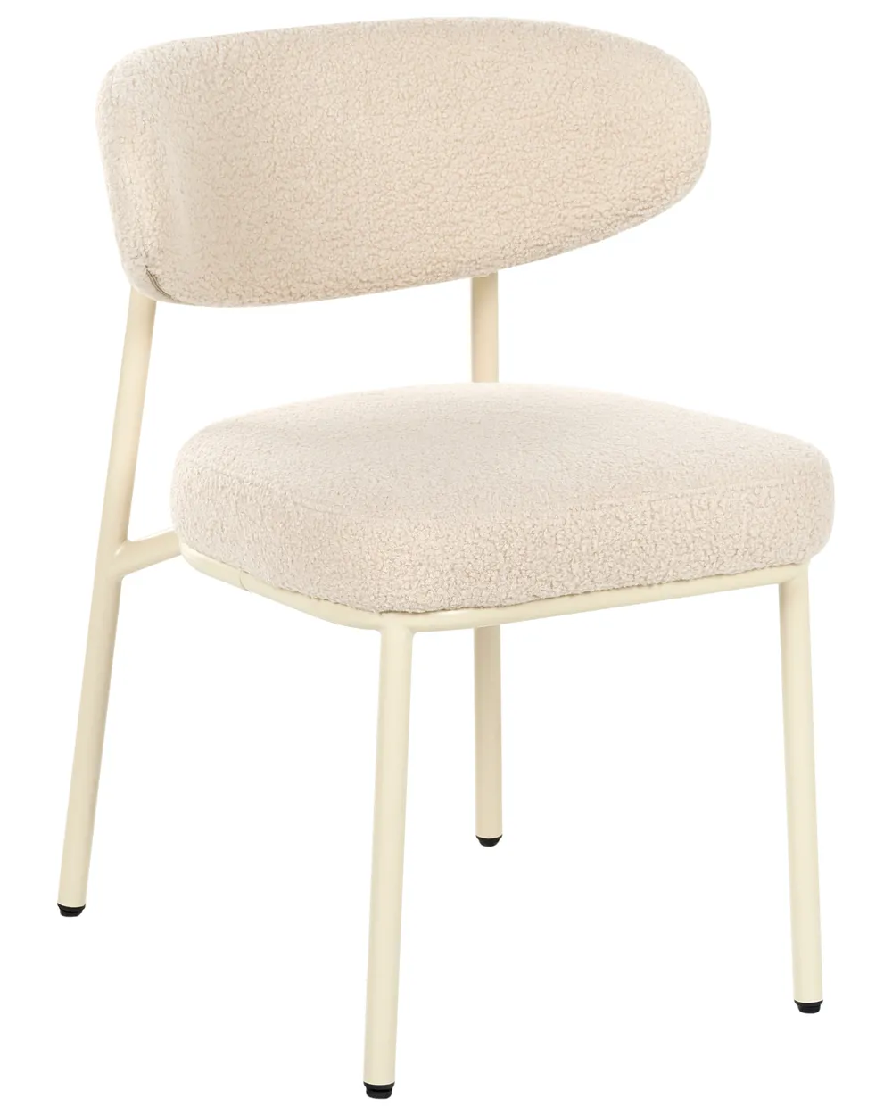 Esszimmerstuhl 2er Set UNITY Bouclé Hellbeige_1039829