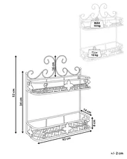 Wall Shelf MARAYES Metal Grey_827904
