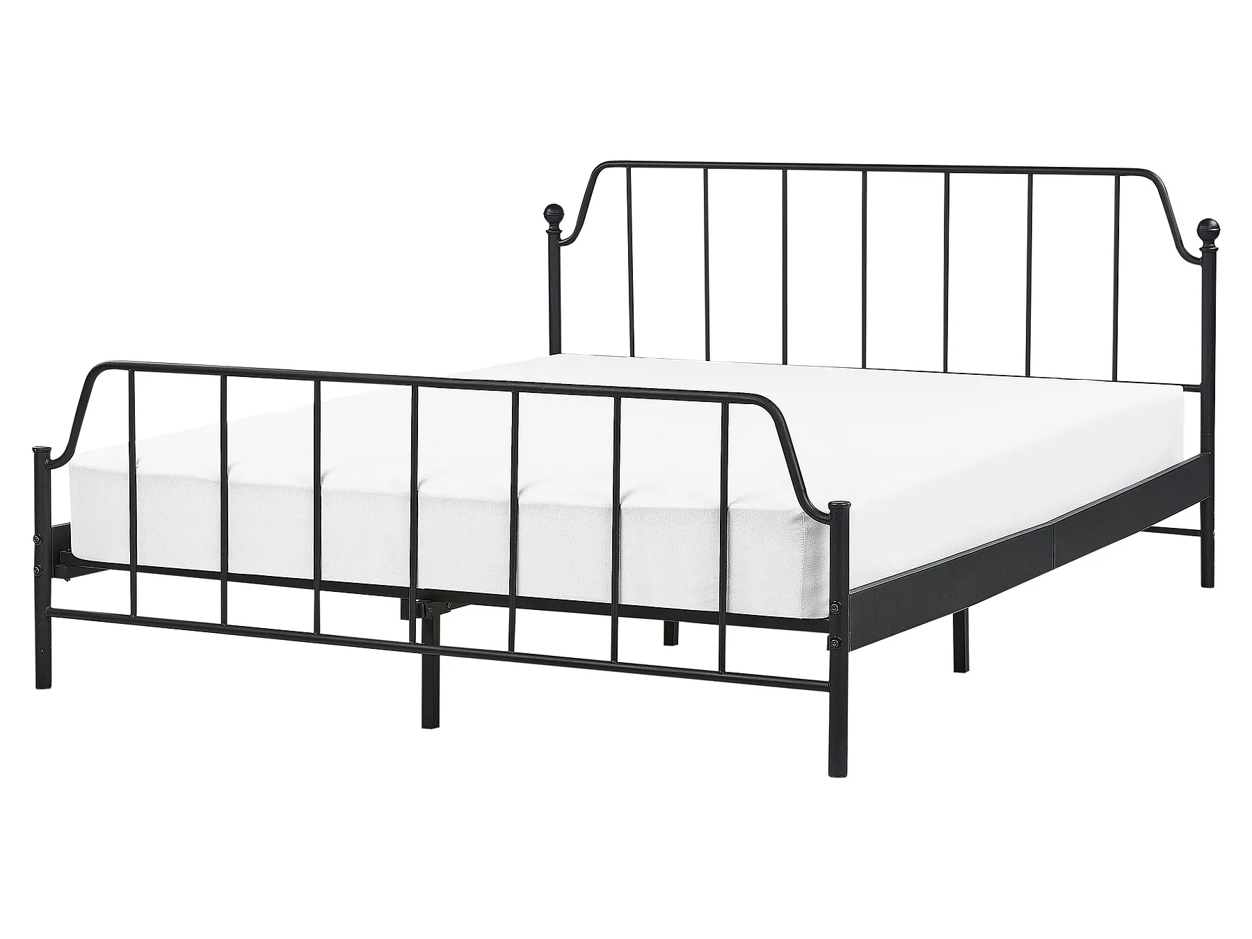 Bed Metal MAURESSAC 160 x 200 cm (EU King Size) Black_897378