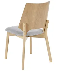 Set of 2 Dining Chairs ABEE Light Brown_837171