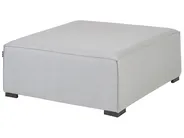 Garden Corner Sofa with Ottoman 7 Seater AREZZO Modular Light Grey Left Hand_867755