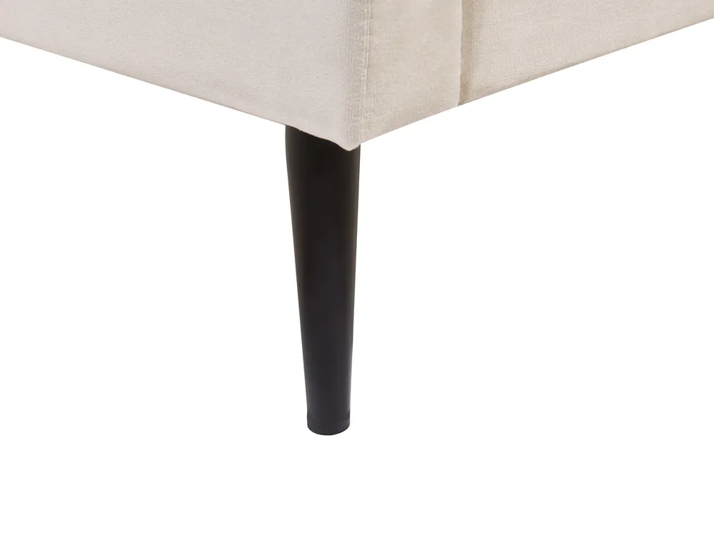 Bed Velvet BRIN 140 x 200 cm (EU Double) Beige_942042