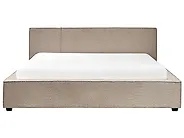 Bett mit Lattenrost Bouclé MIRANDE 180 x 200 cm Taupe_1178977