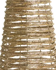 Weihnachtsdekoration 3er Set LED TUELSO 60/80/100 cm Weihnachtsbaum Gold_1025070