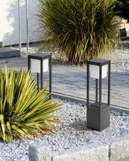 Solar LED Pollerleuchte LOON Schwarz_943882