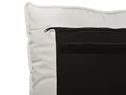 Bett mit Lattenrost Samtstoff BAJONNA 160 x 200 cm Cremeweiß_1009583