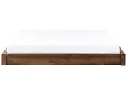 Bed without Headboard Wood ANTRAS 160 x 200 cm (EU King Size) Dark Brown_1032921