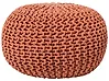 Pouf CONRAD Baumwolle Kupfer