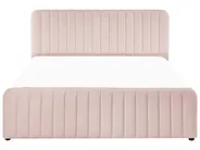 Bett mit Stauraum LUNAN Pastellrosa 160 x 200 cm_1051468