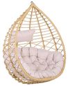 Hängesessel ARSITA Polyrattan Naturfarben