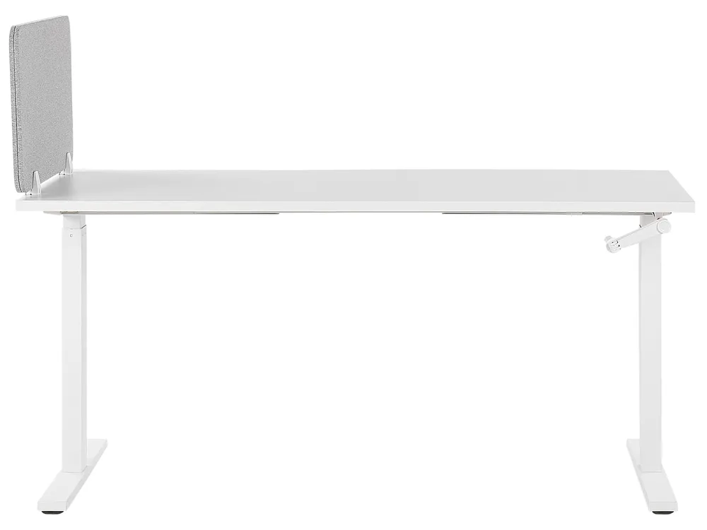 Desk Screen WALLY 80 x 40 cm Light Grey_800924