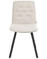 Esszimmerstuhl 2er Set CARVER Stoff Beige_999048