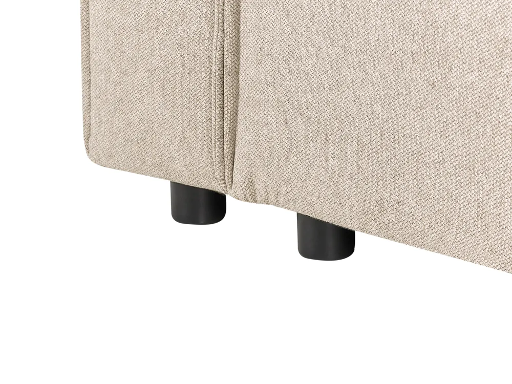 Eckschlafsofa 3-Sitzer ROMEDAL II Stoff Beige rechtsseitig_971648