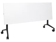 Zusammenklappbarer Schreibtisch CAVI 180 cm 60 cm mit Rädern Weiß_922300
