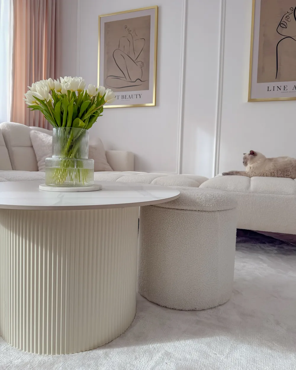 Couchtisch LEONA Keramik Hellbeige_983375