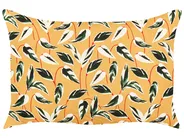 Gartenkissen 2er Set TAGGIA Pflanzenmuster 40 x 60 cm Gelb_882801