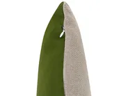 Lot de 3 coussins d'extérieur ALETRIS À carreaux 45 x 45 cm Beige/vert_1125200