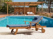 Sun Lounger Pad Cushion TOSCANA/JAVA/AMANTEA PREMIUM 189 x 58 cm Blue_1070405
