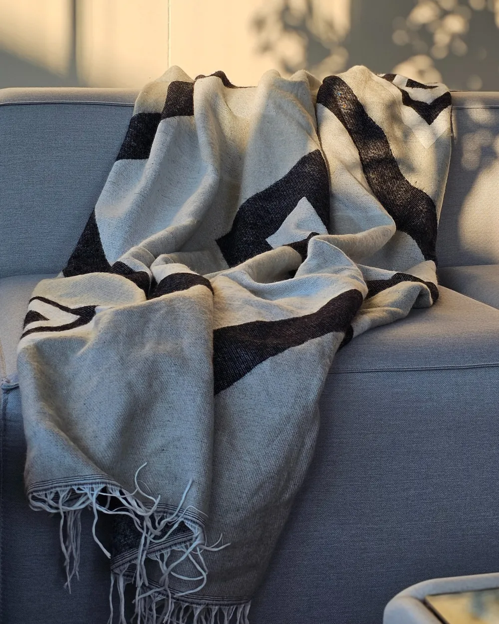 Couverture KATTIKE Tissu 130 x 170 cm Gris_982867