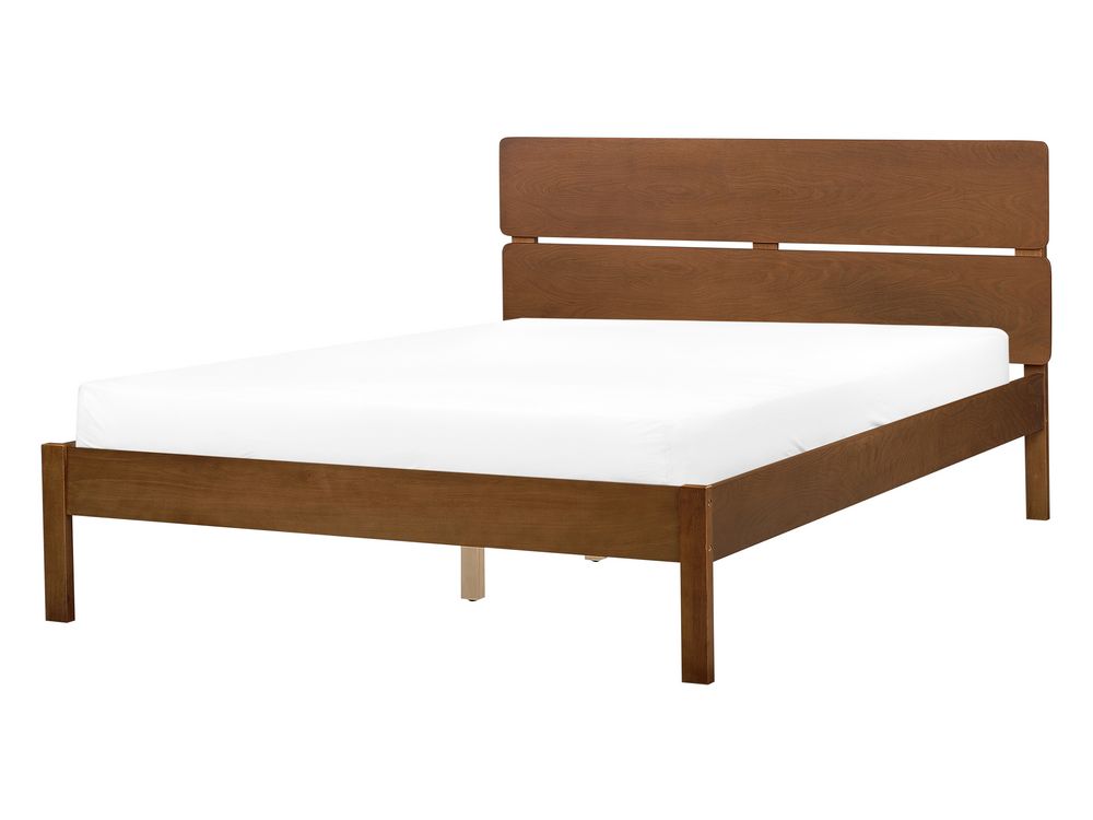 Bed BOISSET 140 x 200 cm (EU Double) Brown Ash Wood