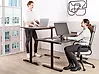 Schreibtisch elektrisch höhenverstellbar DESTINAS 120 cm x 72 cm Schwarz