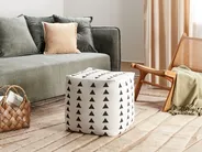 Pouf TARODI Baumwolle Cremeweiß_903853