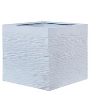 Blumenkübel PAROS 50 cm Weiß_701540