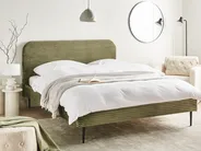 Bett mit Lattenrost Cord FLAYAT 160 x 200 cm Grün_967922
