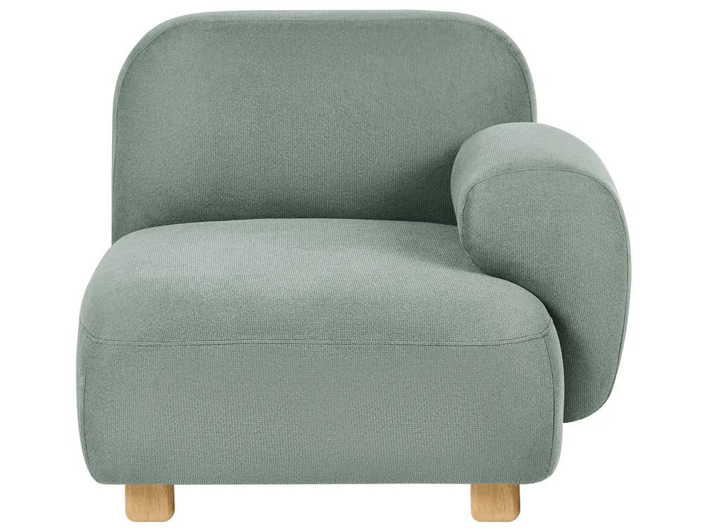Modulsofa 2-Sitzer AMLI mit Ottomane Stoff Hellgrün_1069966