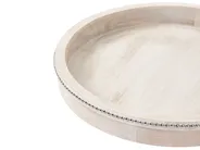 Set of 2 Serving Trays MANSOURA Mango Wood Light Brown_1004103