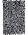 Shaggy-Teppich CIDE Schwarz / Weiß 140 x 200 cm