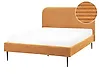 Bett mit Lattenrost Cord FLAYAT 140 x 200 cm Orange