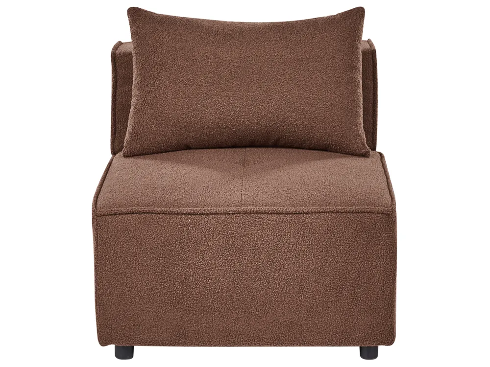 Modular Corner Sofa 4 Seater AXEBO Boucle Brown Right Hand_1075886