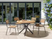 Gartentisch LISSONE 110 cm 110 cm Akazienholz Braun_933388