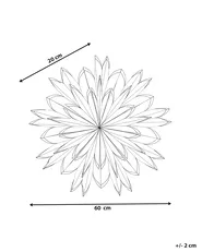 Weihnachtsdekoration SVEDAN 60 cm Stern Cremeweiß_1031652