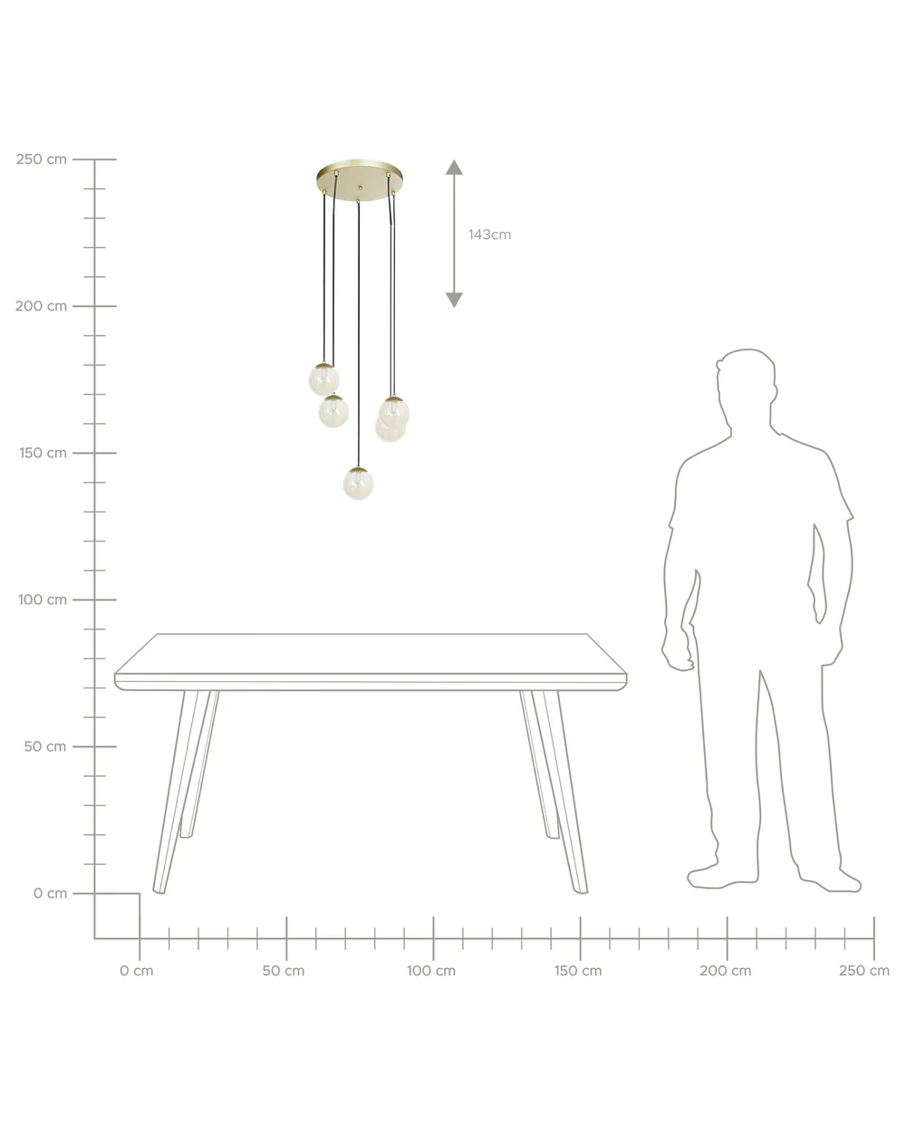 Pendant Lamp NOEL Glass Gold_884334