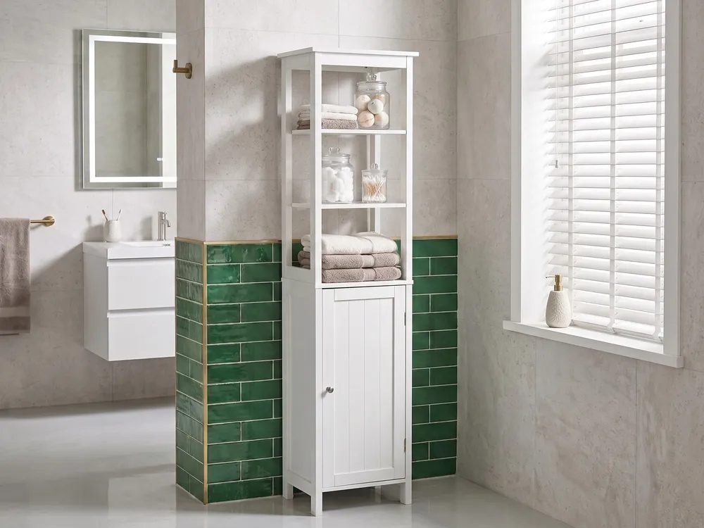 Badezimmerschrank FUTALEUFU 40 cm Weiß