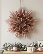 Weihnachtsdekoration OSTERAN 59 cm Stern Rosa_1115430