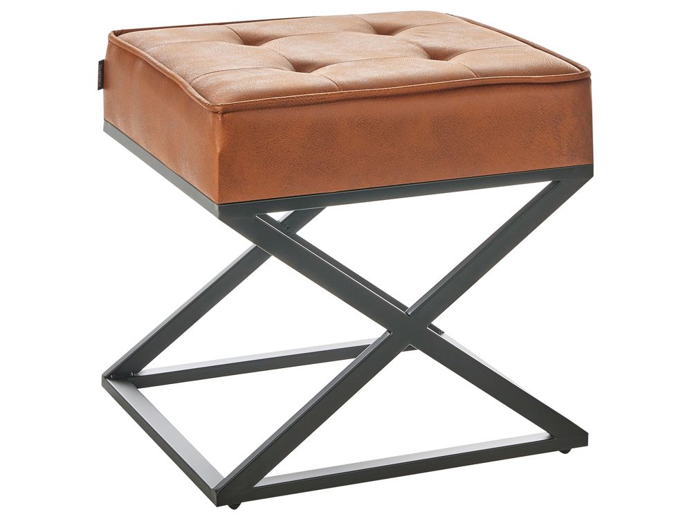 Hocker MURDO Kunstleder Orange