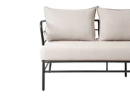 Gartensofa Set 5-Sitzer PONZONE Metall Hellbeige_1001169