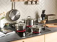 Set kuhinjskog posuđa od 7 dijelova CORECHEF Nehrđajući čelik Srebrni_1174089