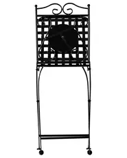 Gartenstuhl 2er Set CARPINO Metall Schwarz_919916