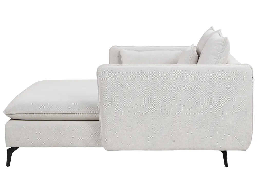 Chaise Longue CHARMES Fabric Light Beige_894548
