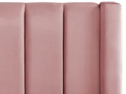 Bett mit Stauraumbank NOYERS Samtstoff Rosa 140 x 200 cm_834499
