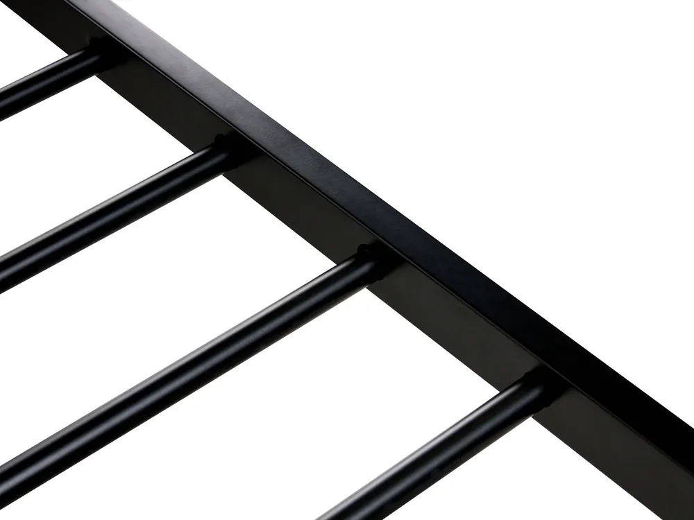 Bett mit Lattenrost Polyrattan AVANTON 180 x 200 cm Schwarz_976663